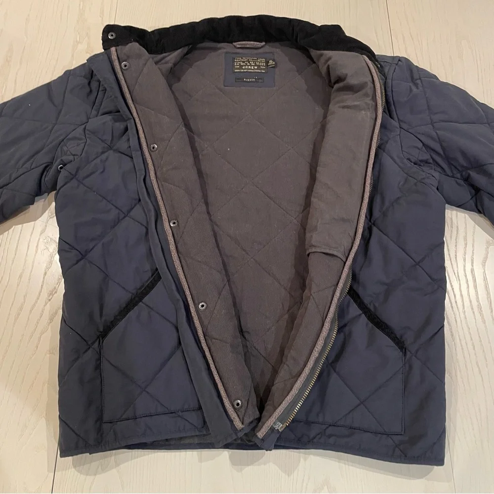 J. Crew Men's Sussex Quilted Jacket (Navy) - Size XL